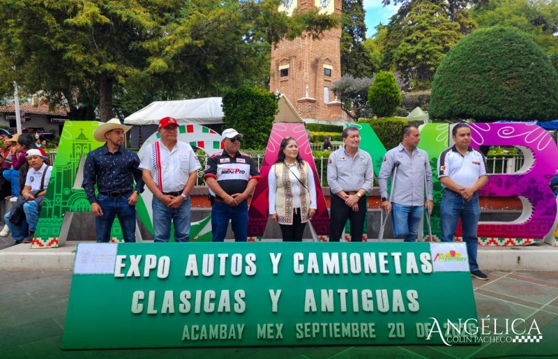 Éxito en Acambay: Exposición de Carros Clásicos reúne a más de 250 vehículos